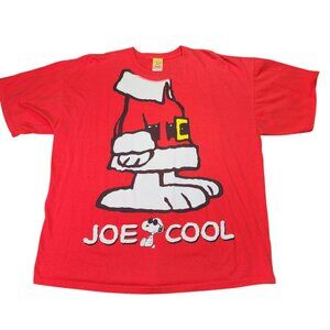 Peanuts Snoopy Chirstmas T-Shirt Size 2XL Joe Cool